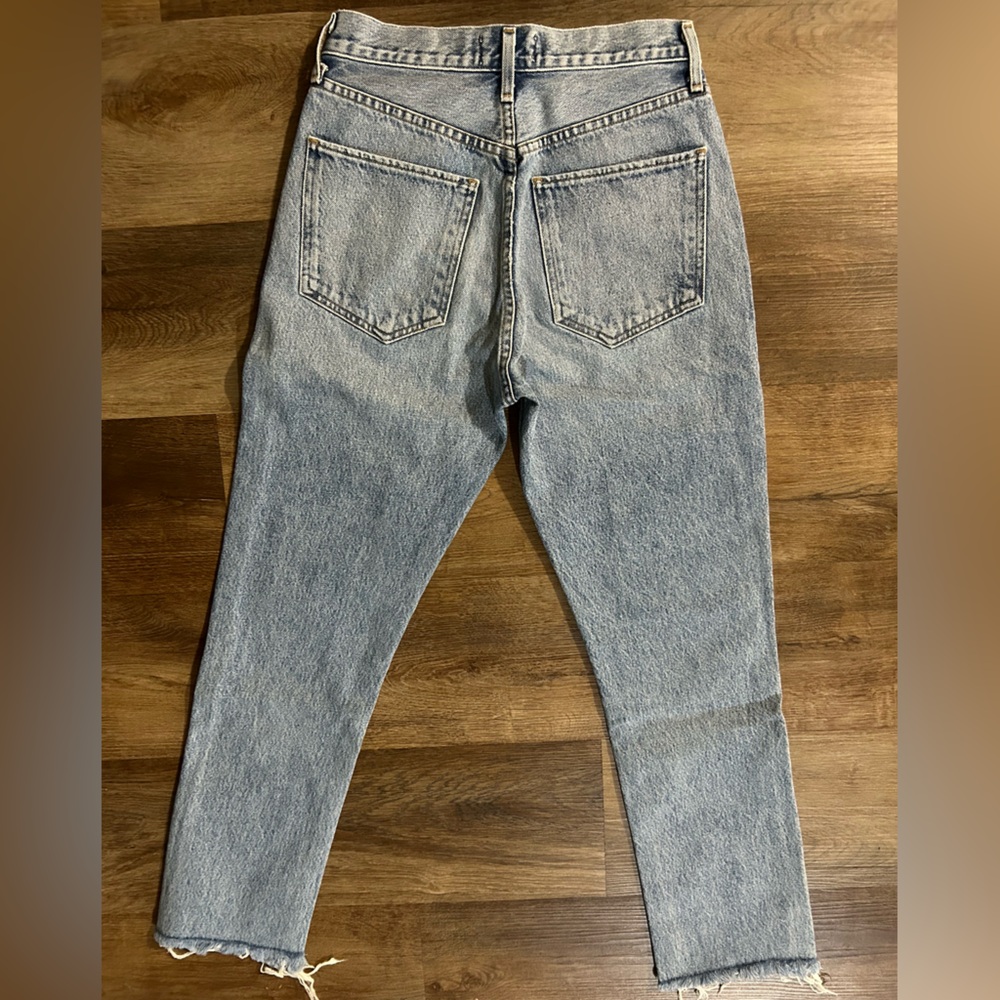 Agolde Riley High Rise Straight Crop Jeans - Picture 2 of 5
